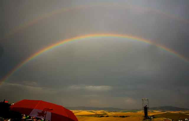 double rainbow & fields of gold 2